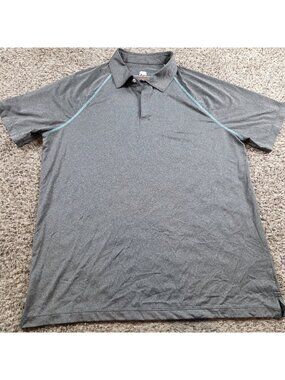 The Normal Brand Polo Shirt Mens XL Gray Performance Short Sleeve Golf